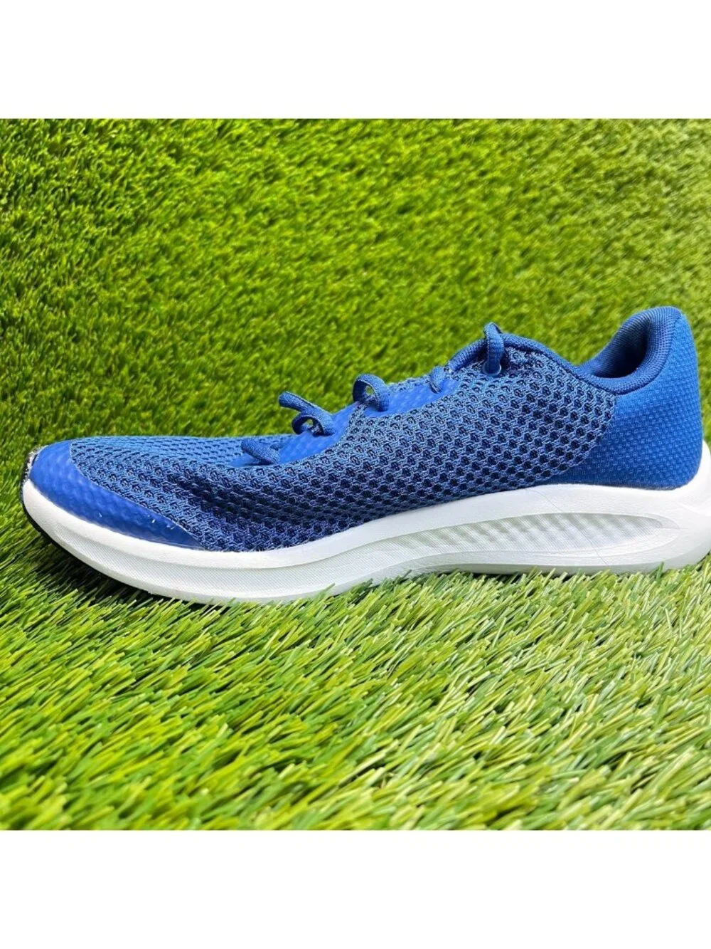 Under Armour Charged Pursuit 3 Boys Size 7Y Blue Athletic Running Shoes Sneakers
